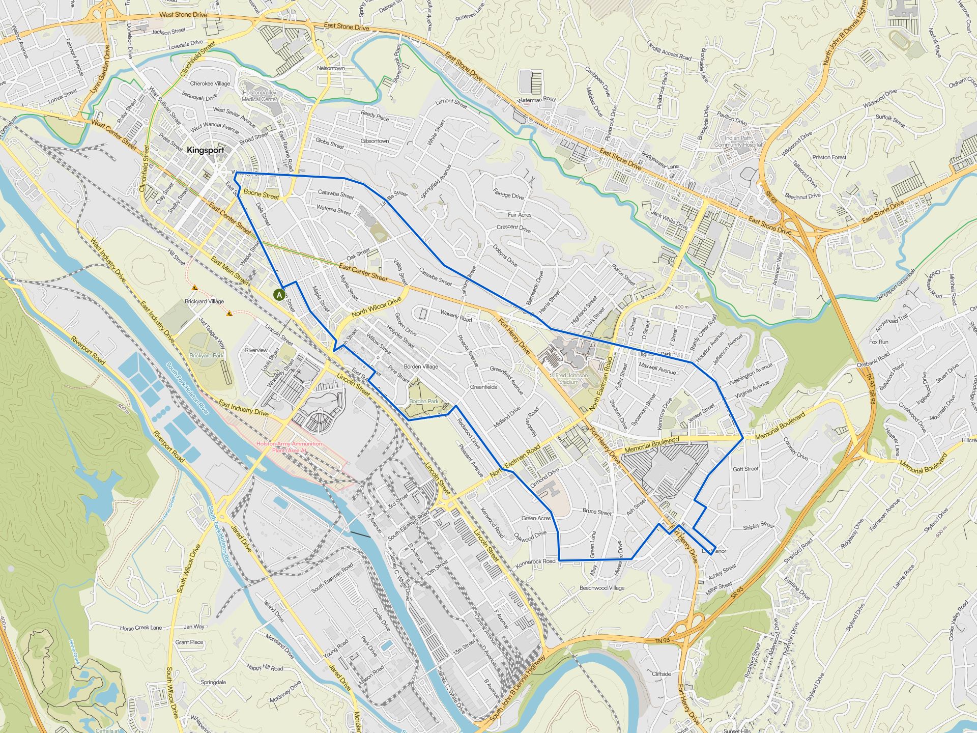 The best running trails around Colonial Heights | Komoot
